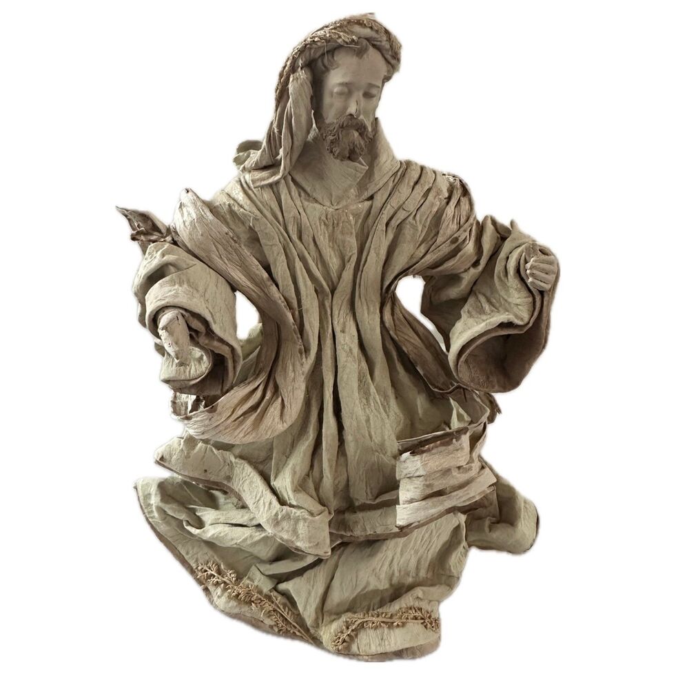 Unbranded Religious Figure Biblical Character Jesus? 3D Draped Paper Sculpture